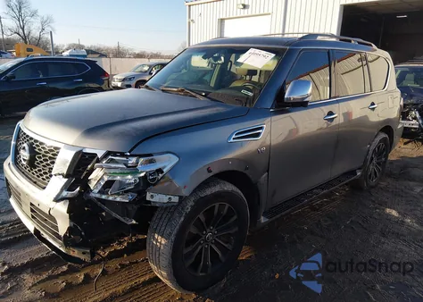 2017 Nissan Armada Platinum from USA, damaged, VIN JN8AY2NE7H9706598